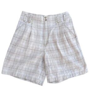 Vintage Honors Women’s tan plaid shorts size 12